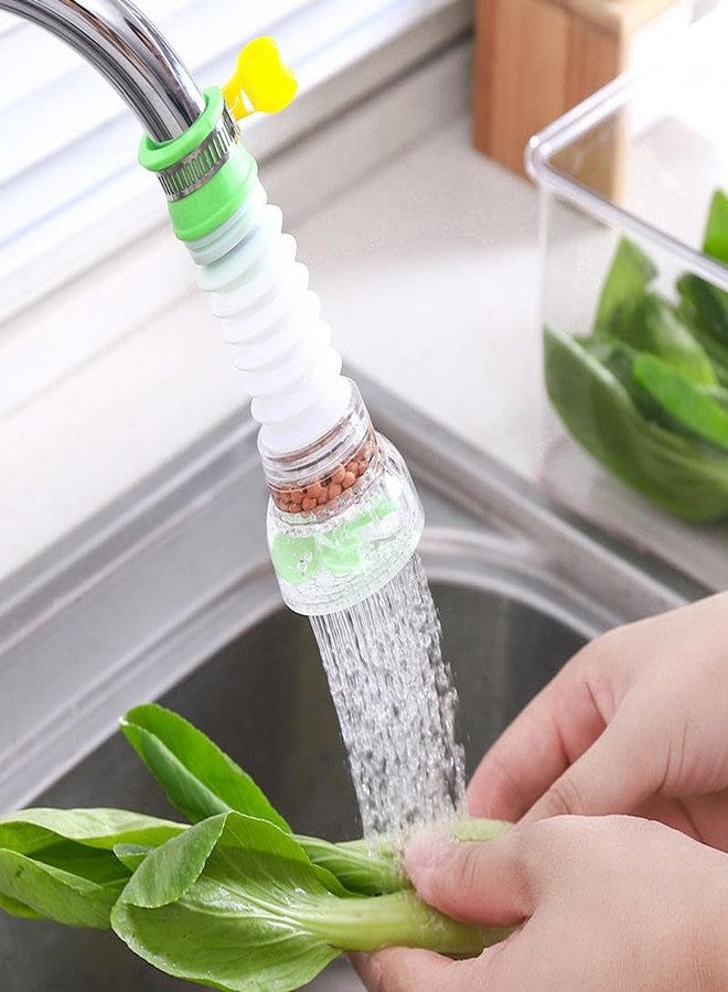 Homecure 360 Degree Water Saving Faucet Adjustable | Tap filter, Tap extender for kitchen sink | Flexible Anti Splash Water Saving Movable | Sprinkle Head Nozzle for & Kitchen (4, Multicolor) - Image 1